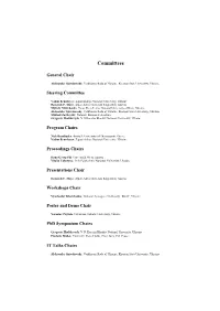 Organization and Committees