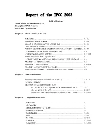 Report of the IPCC 2003