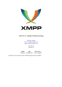XEP-0113: Simple Whiteboarding