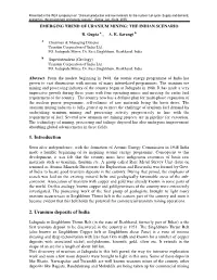 1. Introduction 2. Uranium Deposits of India