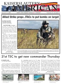 21St TSC to Get New Commander Thursday by Angelika Lantz the Commanding General of the U.S