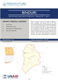 Binduri District Profile