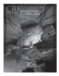 Cave Research Foundation Annual Report - 2001-2003