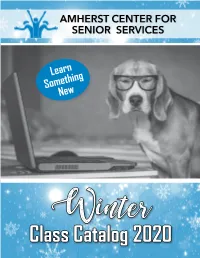 Class Catalog 2020 Winter 2020