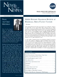 From the Chief Historian Nasa History Program Review At