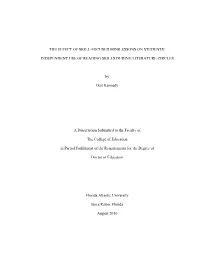 The Effect of Skill-Focused Minilessons on Students’