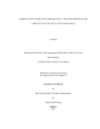 Working with People with Disabilities: a Training Program For