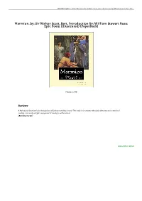Find Book \\ Marmion. By: Sir Walter Scott, Bart. Introduction By: William