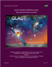 Glast Science Writer's Guide