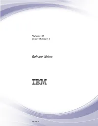 Release Notes for Platform LSF Chapter 1