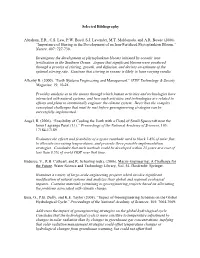 Selected Bibliography Abraham, ER, CS