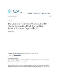 The Qualified Terminable Interest Property Election Mark L