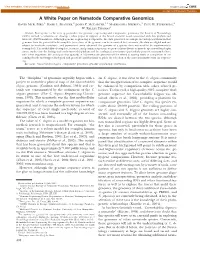 A White Paper on Nematode Comparative Genomics David Mck