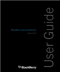 Blackberry Leap Smartphone-10.3.3-User Guide