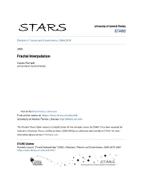 Fractal Interpolation