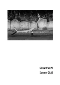 Semantron 20 Summer 2020