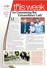 An Unassuming but Extraordinary Lady