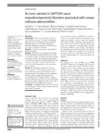 De Novo Variants in SUPT16H Cause Neurodevelopmental Disorders