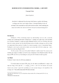 Dornbusch's Overshooting Model: a Review