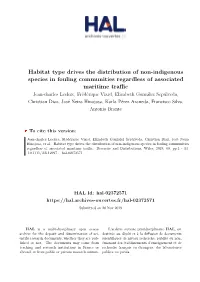 Habitat Type Drives the Distribution of Non-Indigenous Species in Fouling
