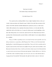 Red Feels Like Red Final Draft with Website Corrections