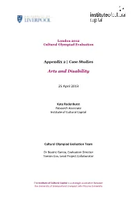 2-Deaf and Disabled Artists Case Study