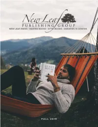 2019 Fall Catalog.Indd