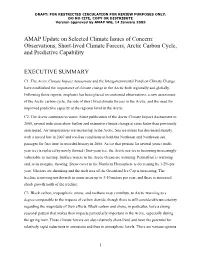 AMAP Update on Selected Climate Issues of Concern: Observations, Short-Lived Climate Forcers, Arctic Carbon Cycle, and Predictive Capability