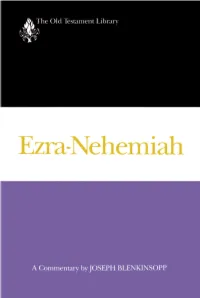 Ezra-Nehemiah the Old Testament Library