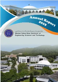 Ghulam Ishaq Khan Institute of Engineering Sciences and Technology Table of Contents
