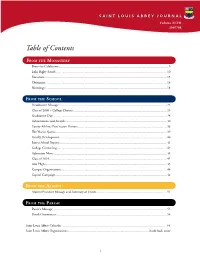 Table of Contents