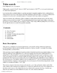 Tabu Search - Wikipedia, the Free Ency Clopedia Tabu Search from Wikipedia, the Free Encyclopedia