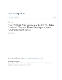 The 1955 Salk Polio Vaccine and the 1957-61 Niles Leukemia Cluster: a Flawed Investigation by the U.S