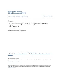 The Nuremberg Laws: Creating the Road to the T-4 Program