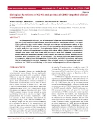 Biological Functions of CDK5 and Potential CDK5 Targeted Clinical Treatments