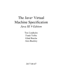 The Java® Virtual Machine Specification Java SE 9 Edition