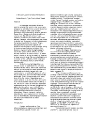 A Secure Context-Sensitive File System Britton Dennis, Tyler Travis