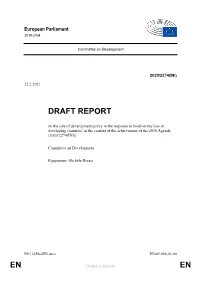 DRAFT REPORT on the Role of Development Policy in the Response