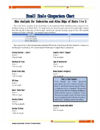 Small Scale Comparison Chart Size Analysis for Federation and Alien Ships of Scale 1 to 2