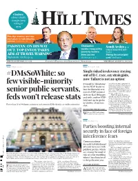 So Few Visible-Minority Senior Public Servants, Feds Won't Release Stats
