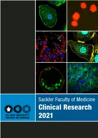 Clinical Research 2021 Sections