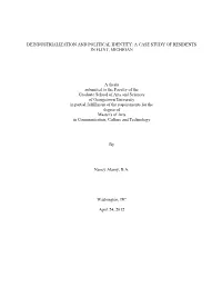 Deindustrialization and Political Identity: a Case Study of Residents in Flint, Michigan