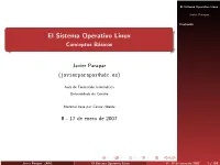 El Sistema Operativo Linux