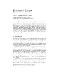 Electromagnetic Scattering by Nonspherical Particles