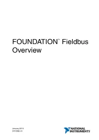 Foundation Fieldbus Overview