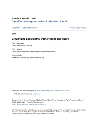Great Plains Ecosystems: Past, Present, and Future