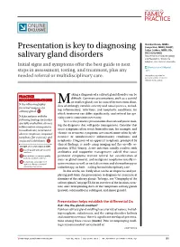 Presentation Is Key to Diagnosing Salivary Gland Disorders