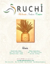 RUCHI DINE in MENU.Indd