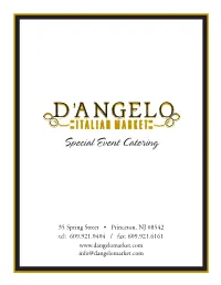 Special Event Catering