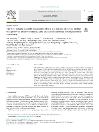 The ATP-Binding Cassette Transporter ABCF1 Is a Hepatic Oncofetal